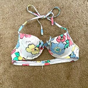 Aerie Floral Push Up Bikini Top